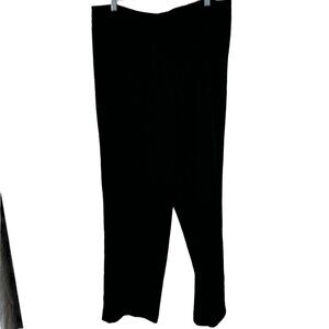 Talbots Women's wool Stretch Black Pants trousers lined Size 16 pockets
